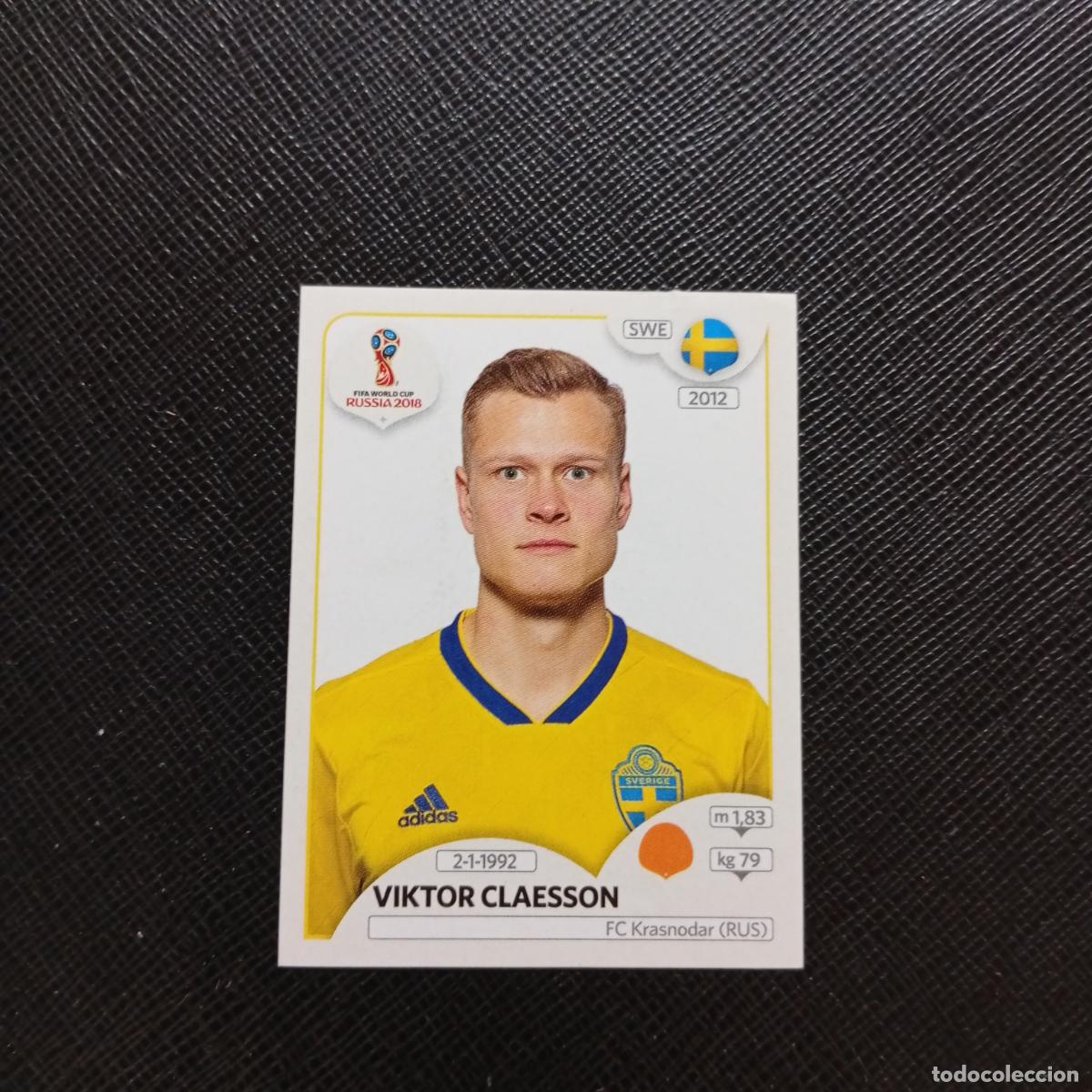 Cartes &agrave; collectionner de Football: 485 VIKTOR CLAESSON SUECIA PANINI MUNDIAL RUSIA 2018 CROMO FUTBOL 18 - SIN PEGAR - CJ2