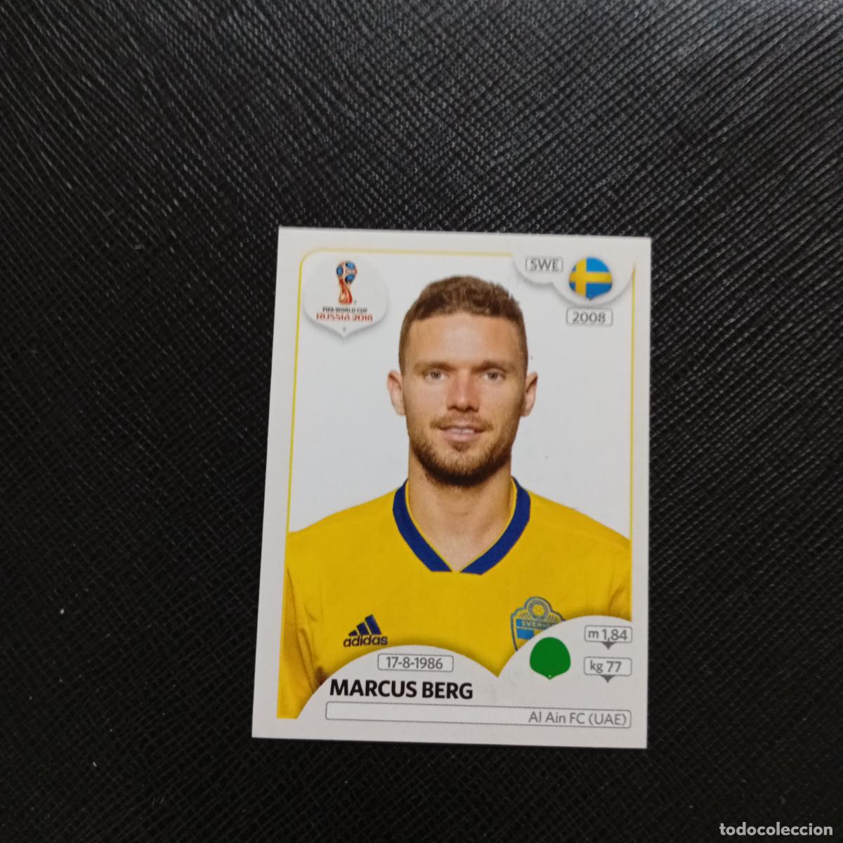 Fu&szlig;ball-Sticker: 489 MARCUS BERG SUECIA PANINI MUNDIAL RUSIA 2018 CROMO FUTBOL 18 - SIN PEGAR - CJ2