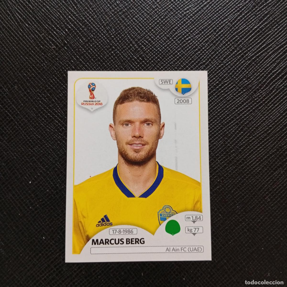 Cromos de f&uacute;tbol: 489 MARCUS BERG SUECIA PANINI MUNDIAL RUSIA 2018 CROMO FUTBOL 18 - SIN PEGAR - CJ2 B