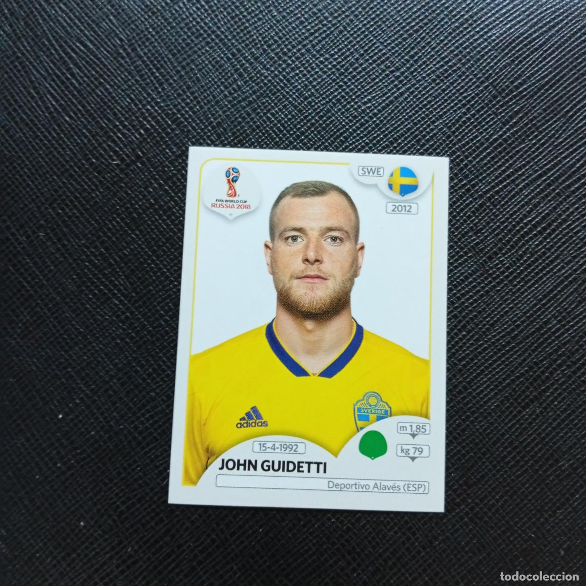 Cromos de f&uacute;tbol: 490 JOHN GUIDETTI SUECIA PANINI MUNDIAL RUSIA 2018 CROMO FUTBOL 18 - SIN PEGAR - CJ2