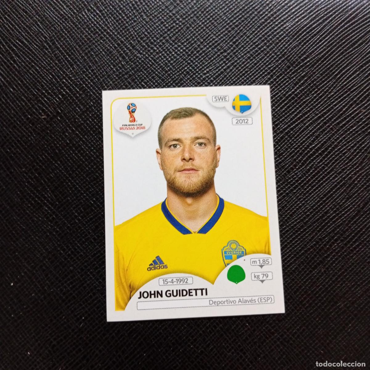 Cromos de f&uacute;tbol: 490 JOHN GUIDETTI SUECIA PANINI MUNDIAL RUSIA 2018 CROMO FUTBOL 18 - SIN PEGAR - CJ2 .