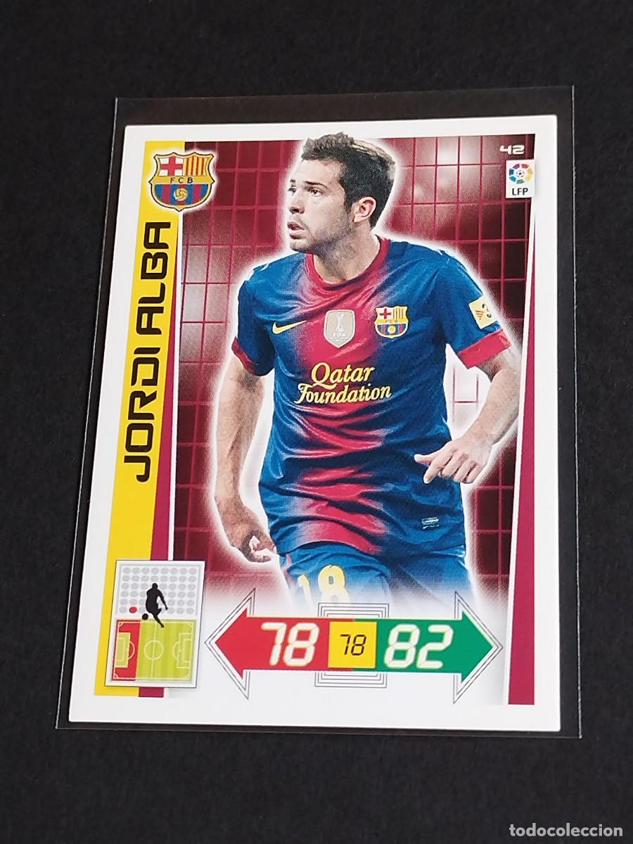 Fu&szlig;ball-Sticker: JORDI ALBA #42 FC BARCELONA - ADRENALYN XL LIGA BBVA 2012 2013 - PANINI 12 13 CROMO FUTBOL