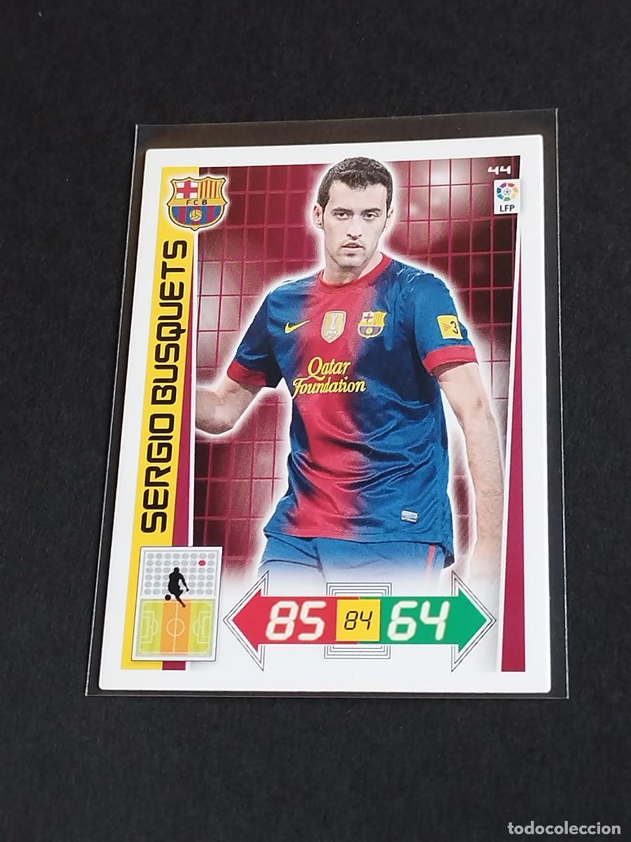 Cromos de f&uacute;tbol: SERGIO BUSQUETS #44 FC BARCELONA - ADRENALYN XL LIGA BBVA 2012 2013 - PANINI 12 13 CROMO FUTBOL