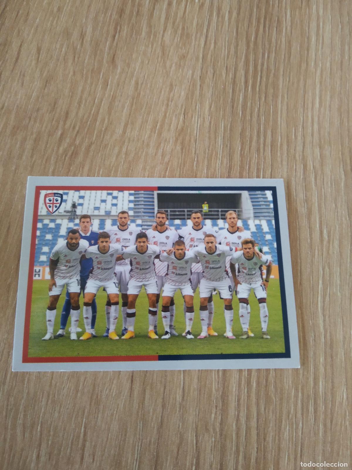 Cromos de f&uacute;tbol: 138 EQUIPO PLANTILLA CAGLIARI CROMO FUTBOL PANINI LIGA ITALIA 20-21 CALCIATORI 2020-2021