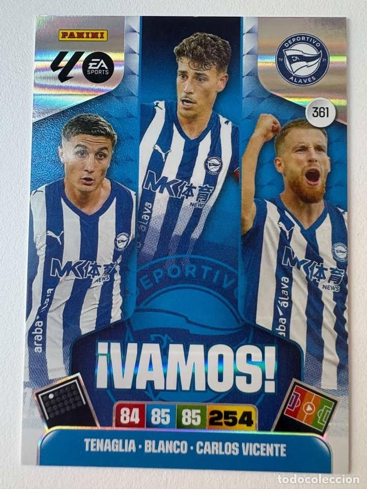 Cromos de f&uacute;tbol: Carta Tenaglia/Blanco/Carlos Vicente Alav&eacute;s Vamos 361 Adrenalyn 2025-26