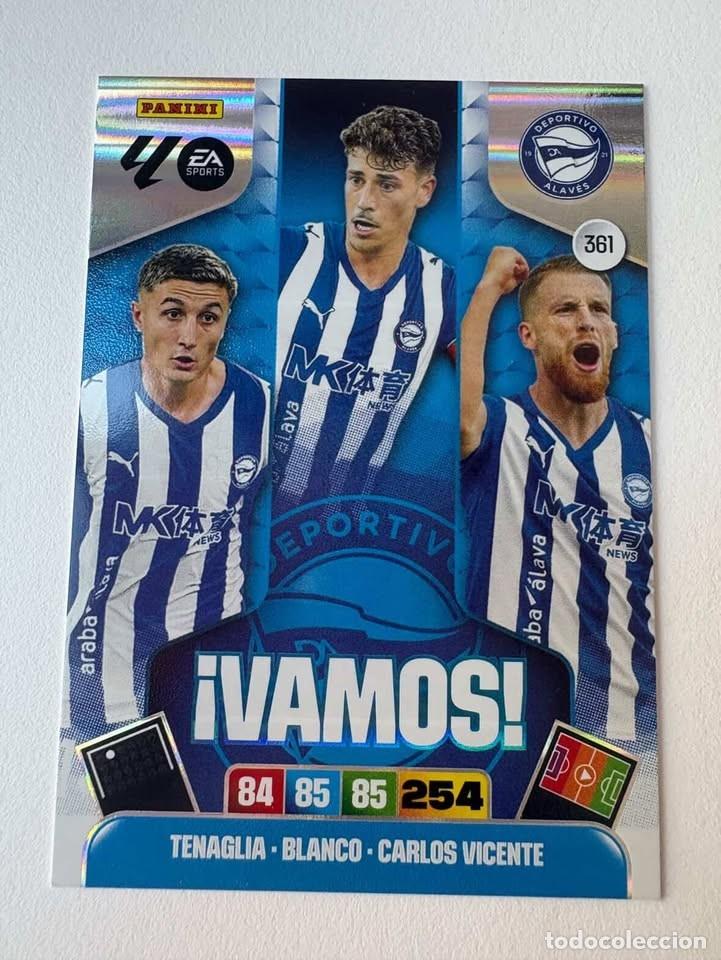Cromos de f&uacute;tbol: Carta Tenaglia/Blanco/Carlos Vicente Alav&eacute;s Vamos 361 Adrenalyn 2025-26