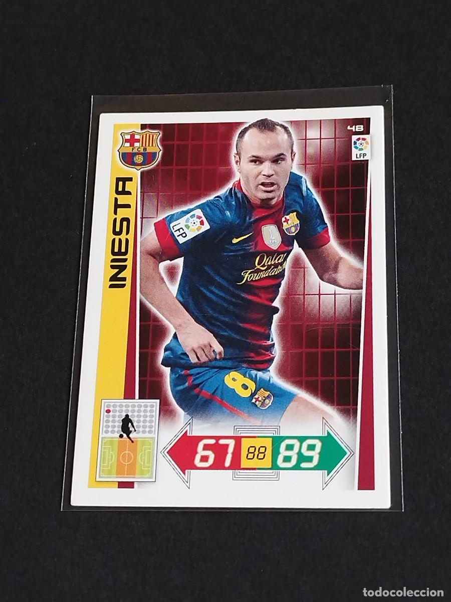Cromos de f&uacute;tbol: INIESTA #48 FC BARCELONA - ADRENALYN XL LIGA BBVA 2012 2013 - PANINI 12 13 CROMO FUTBOL