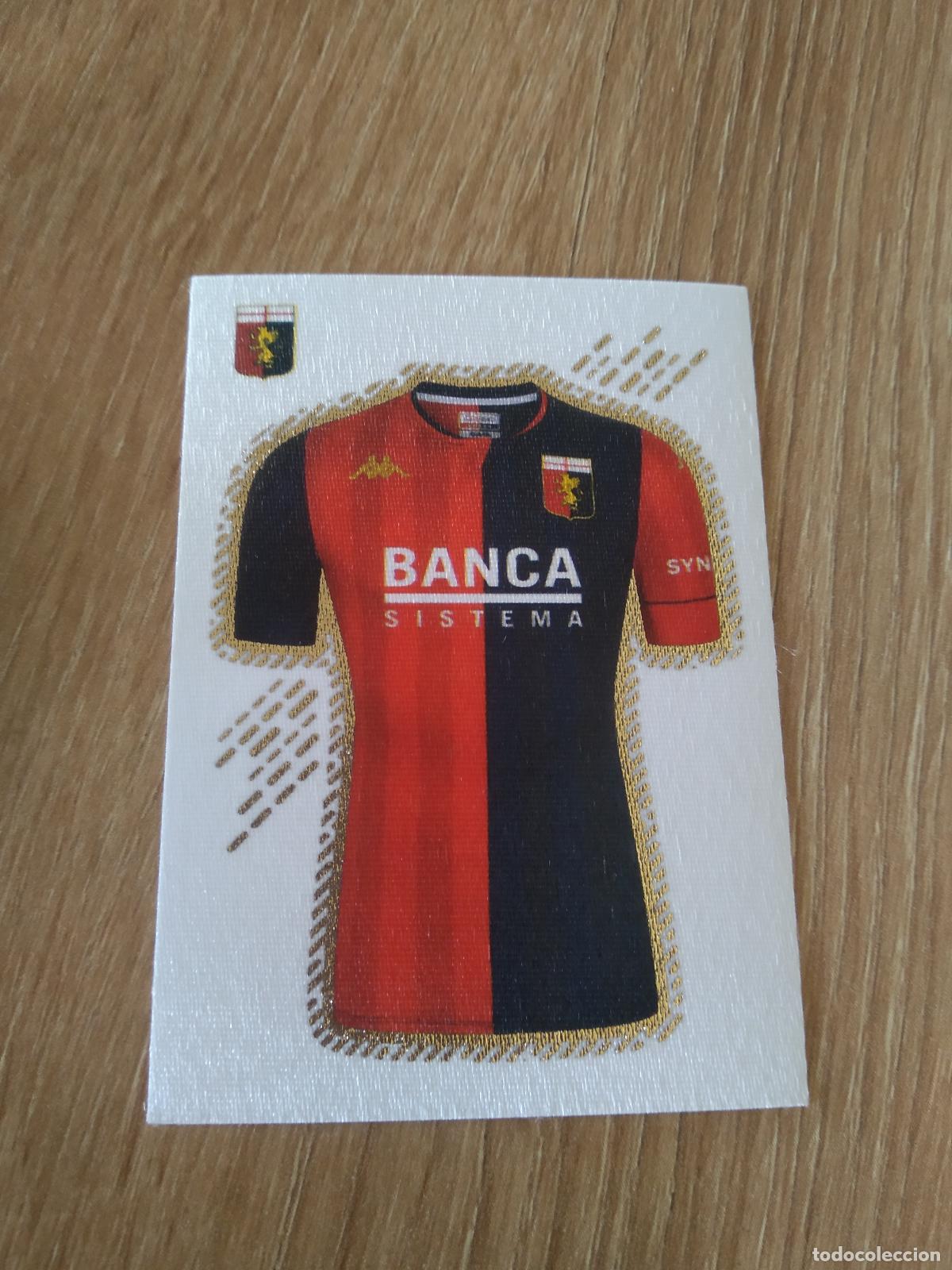 Cartes &agrave; collectionner de Football: 214 CAMISETA GENOA CROMO FUTBOL PANINI LIGA ITALIA 20-21 CALCIATORI 2020-2021