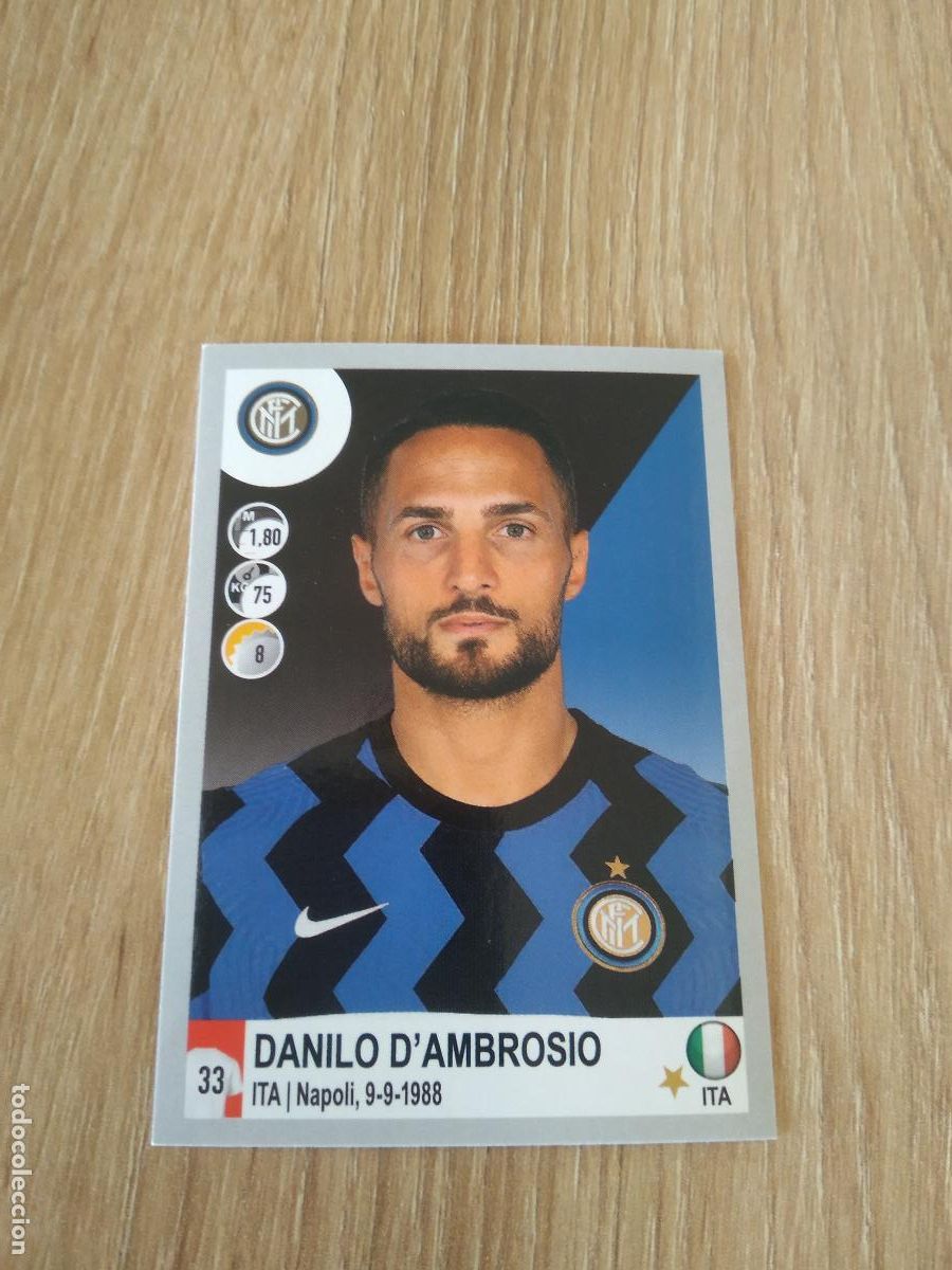 Cromos de f&uacute;tbol: 244 DANILO D'AMBROSIO INTER MILAN CROMO FUTBOL PANINI LIGA ITALIA 20-21 CALCIATORI 2020-2021