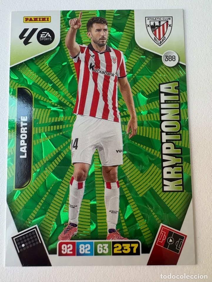 Cromos de f&uacute;tbol: Carta Laporte Kryptonita Atlhetic Club de Bilbao 388 Adrenalyn 2025-26