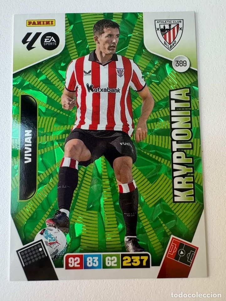 Cromos de f&uacute;tbol: Carta Vivian Kryptonita Atlhetic Club de Bilbao 389 Adrenalyn 2025-26