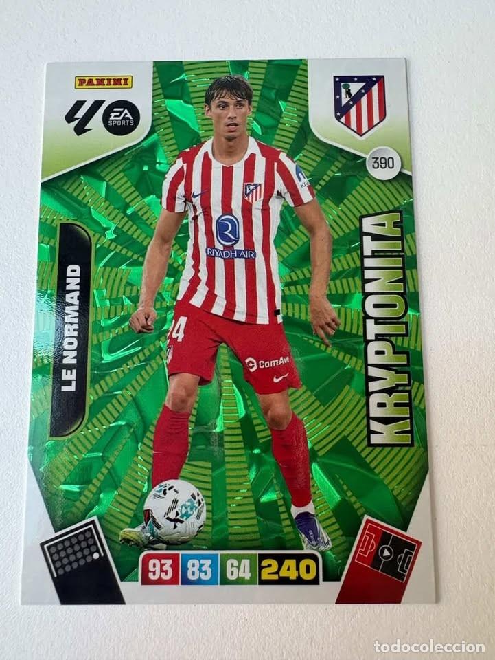 Cromos de f&uacute;tbol: Carta Le Normand Kryptonita Atl&eacute;tico de Madrid 390 Adrenalyn 2025-26