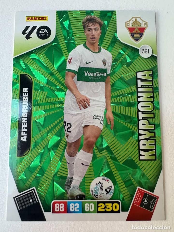 Cromos de f&uacute;tbol: Carta Affengruber Kryptonita Elche 391 Adrenalyn 2025-26