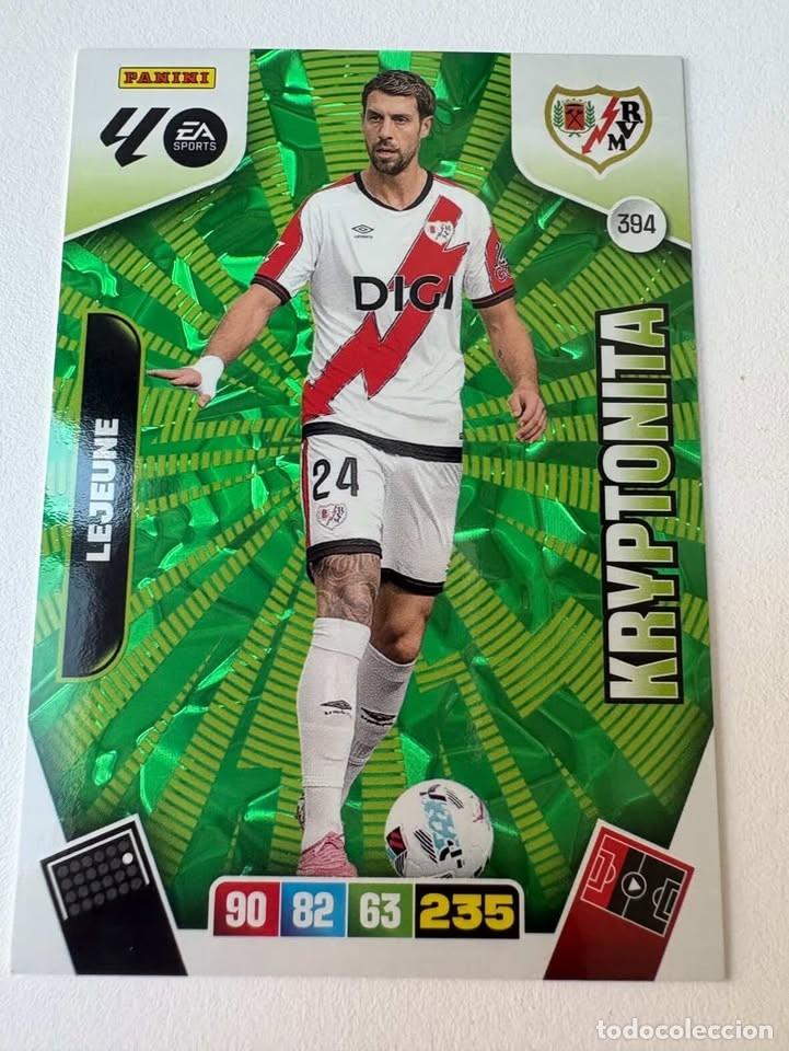 Cromos de f&uacute;tbol: Carta Lejeune Kryptonita Rayo Vallecano 394 Adrenalyn 2025-26