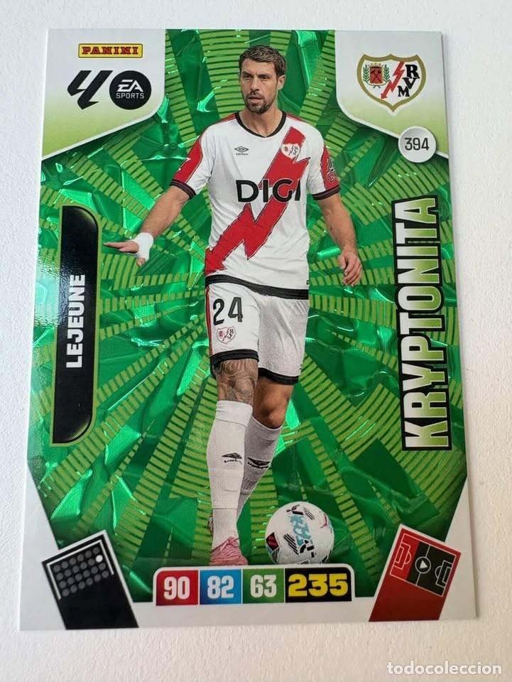 Cromos de f&uacute;tbol: Carta Lejeune Kryptonita Rayo Vallecano 394 Adrenalyn 2025-26