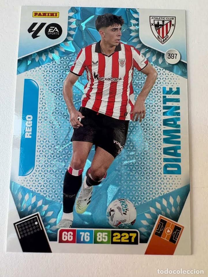 Figurine di Calcio: Carta Rego Diamante Atlhetic Clu de bilbao 397 Adrenalyn 2025-26