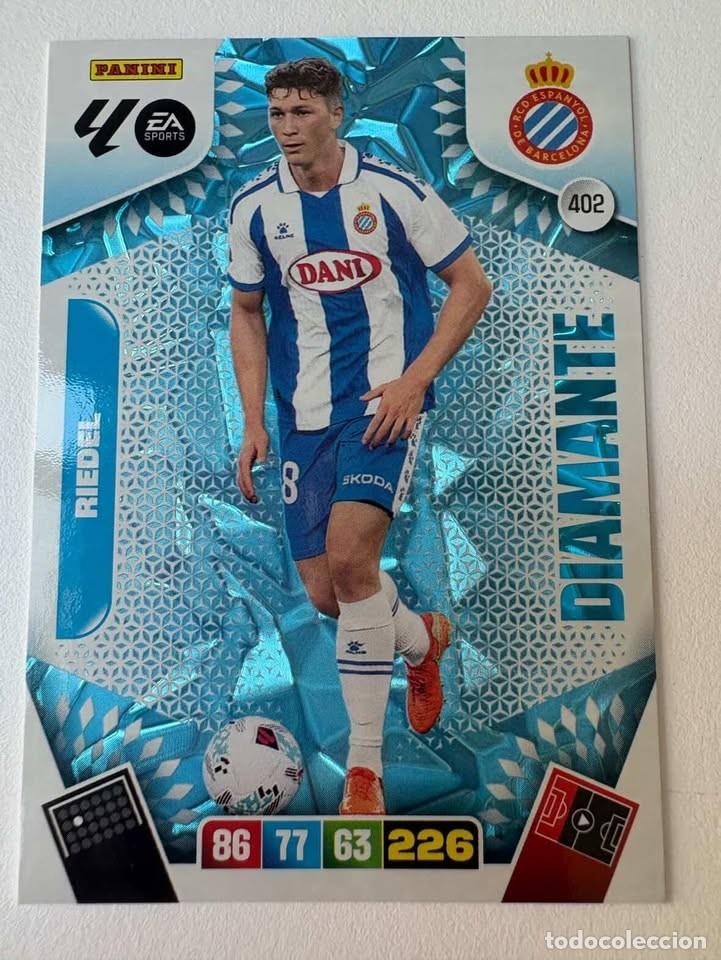 Figurine di Calcio: Carta Riedel Diamante Espanyol 402 Adrenalyn 2025-26
