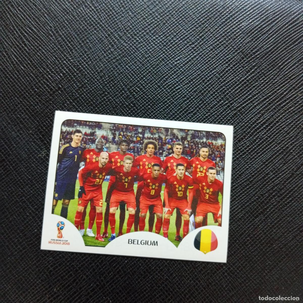 Cromos de f&uacute;tbol: 513 ALINEACION BELGICA PANINI MUNDIAL RUSIA 2018 CROMO FUTBOL 18 - SIN PEGAR - CJ2