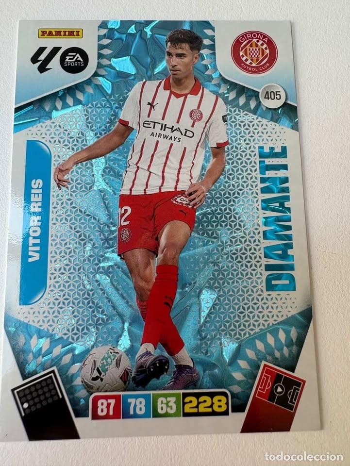 Cromos de f&uacute;tbol: Carta Vitor Reis Diamante Girona 405 Adrenalyn 2025-26