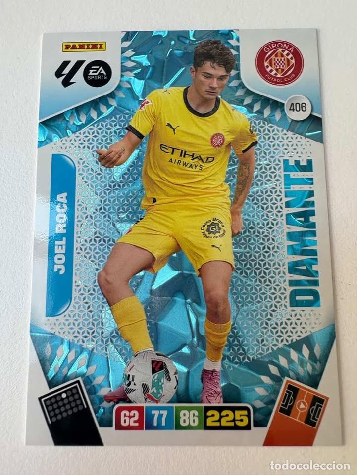 Cromos de f&uacute;tbol: Carta Joel Roca Diamante Girona 406 Adrenalyn 2025-26