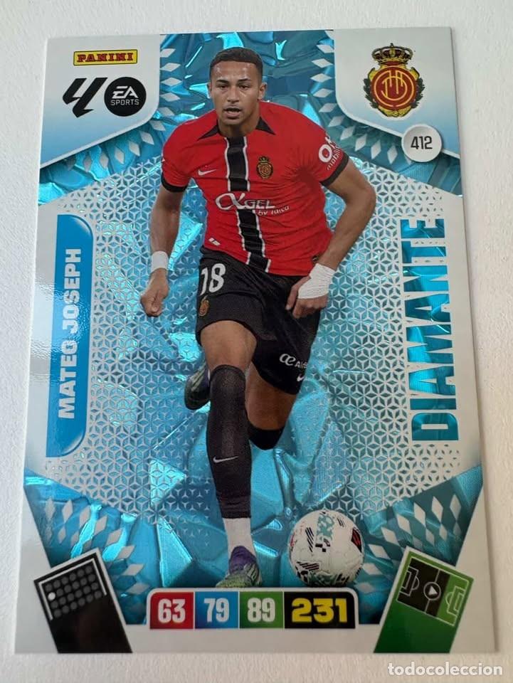 Fu&szlig;ball-Sticker: Carta Mateo Joseph Diamante Mallorca 412 Adrenalyn 2025-26