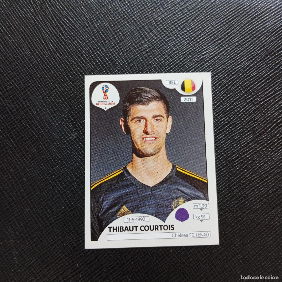 Fu&szlig;ball-Sticker: 514 THIBAUT COURTOIS BELGICA PANINI MUNDIAL RUSIA 2018 CROMO FUTBOL 18 - SIN PEGAR - CJ2
