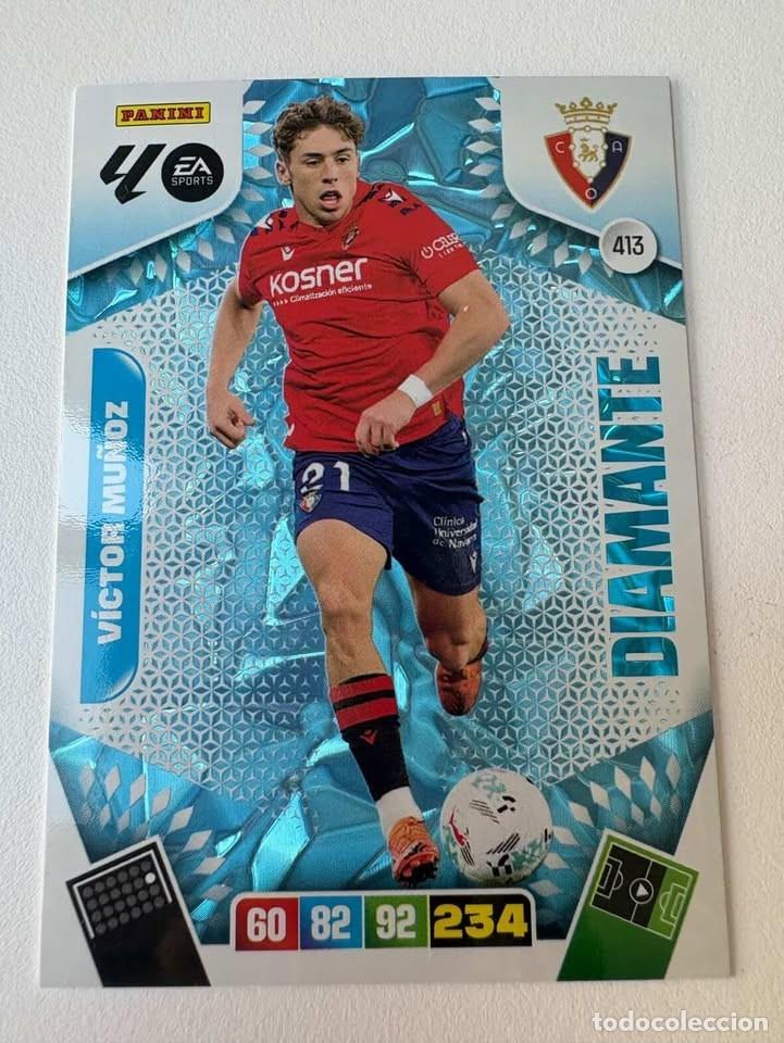 Fu&szlig;ball-Sticker: Carta V&iacute;ctor Mu&ntilde;oz Diamante Osasuna 413 Adrenalyn 2025-26