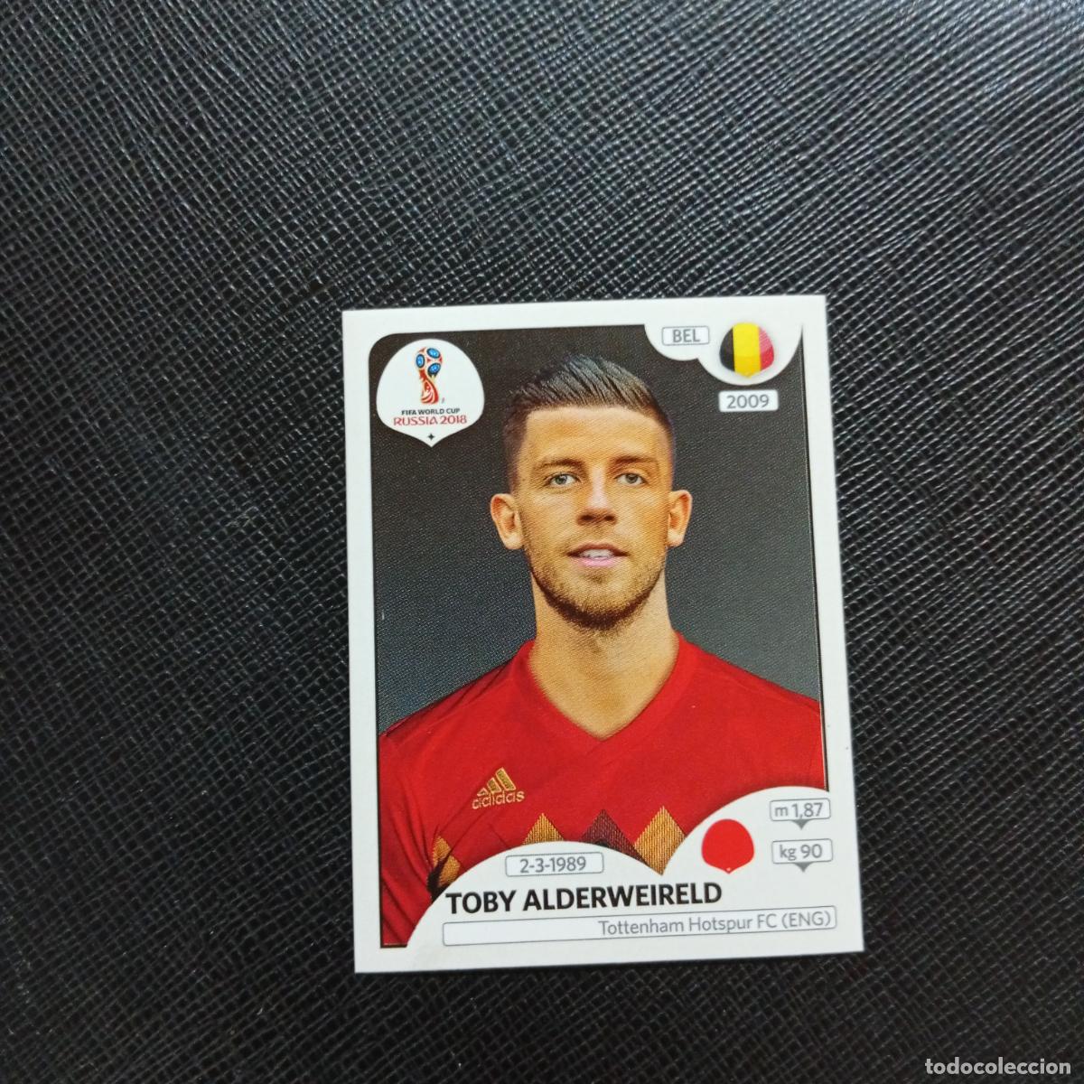Fu&szlig;ball-Sticker: 515 TOBY ALDERWEIRELD BELGICA PANINI MUNDIAL RUSIA 2018 CROMO FUTBOL 18 - SIN PEGAR - CJ2