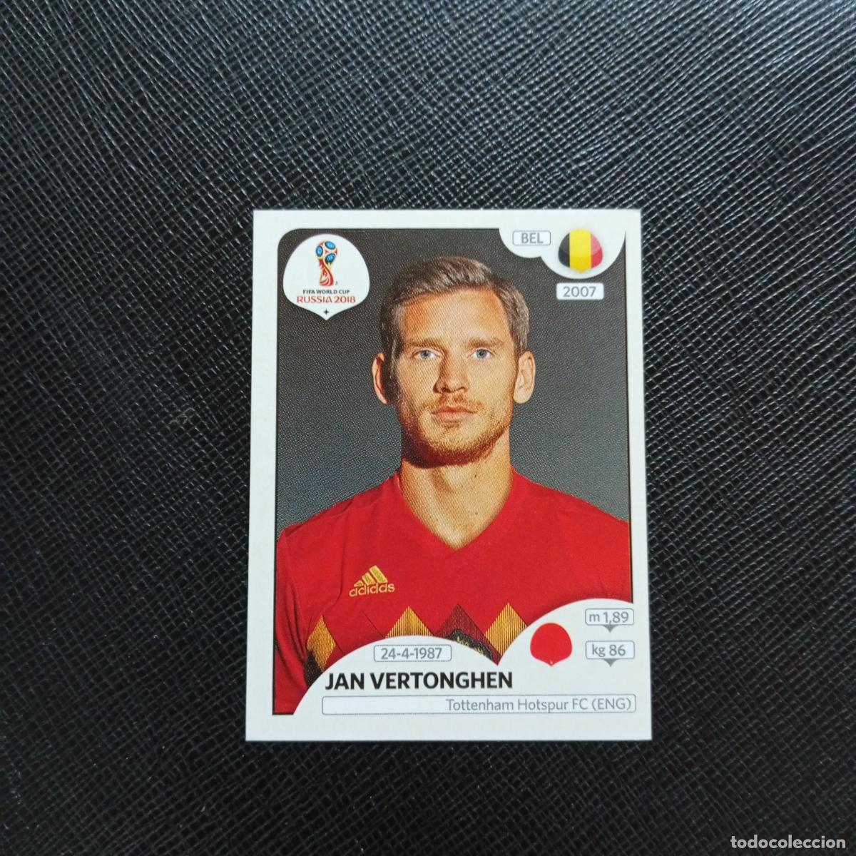 Cromos de f&uacute;tbol: 517 JAN VERTONGHEN BELGICA PANINI MUNDIAL RUSIA 2018 CROMO FUTBOL 18 - SIN PEGAR - CJ2