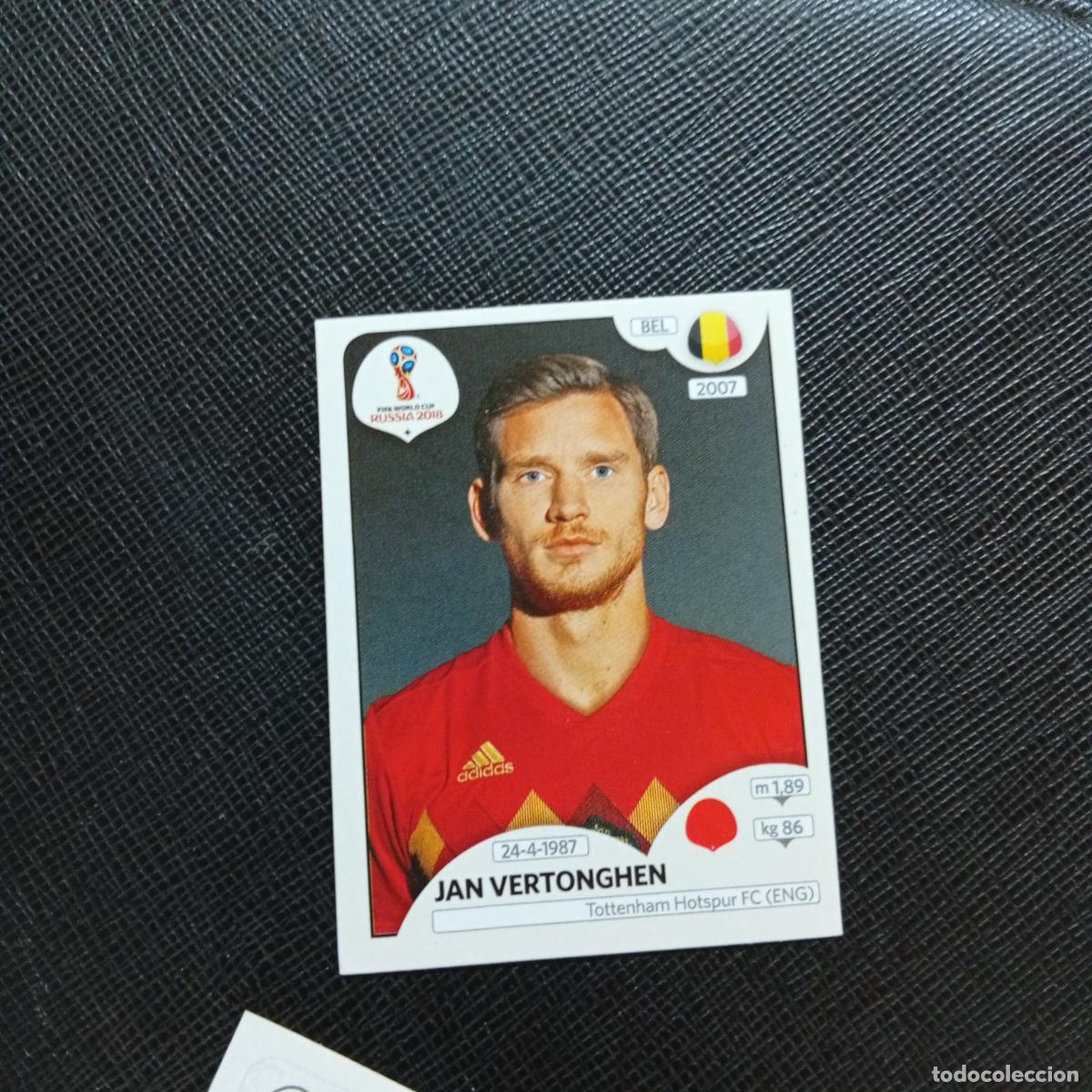Cromos de f&uacute;tbol: 517 JAN VERTONGHEN BELGICA PANINI MUNDIAL RUSIA 2018 CROMO FUTBOL 18 - SIN PEGAR - CJ2