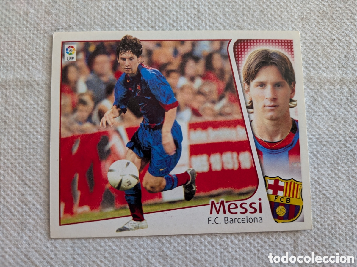 Figurine di Calcio: MESSI BARCELONA COLOCA ROOKIE LIGA ESTE 2004/05 NUNCA PEGADO SIN PEGAR. EXCELENTE ESTADO