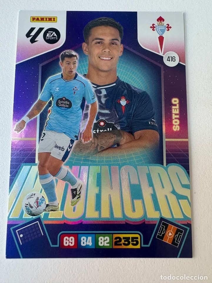 Cromos de f&uacute;tbol: Carta Sotelo Influencers Celta 416 Adrenalyn 2025-26