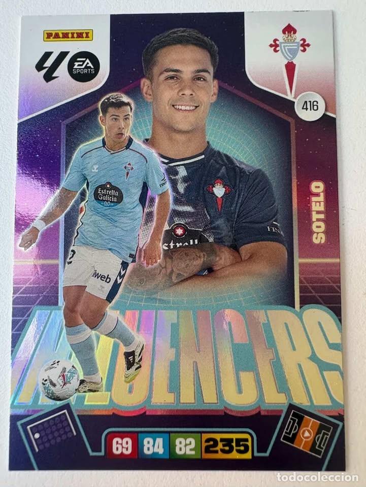 Cromos de f&uacute;tbol: Carta Sotelo Influencers Celta 416 Adrenalyn 2025-26