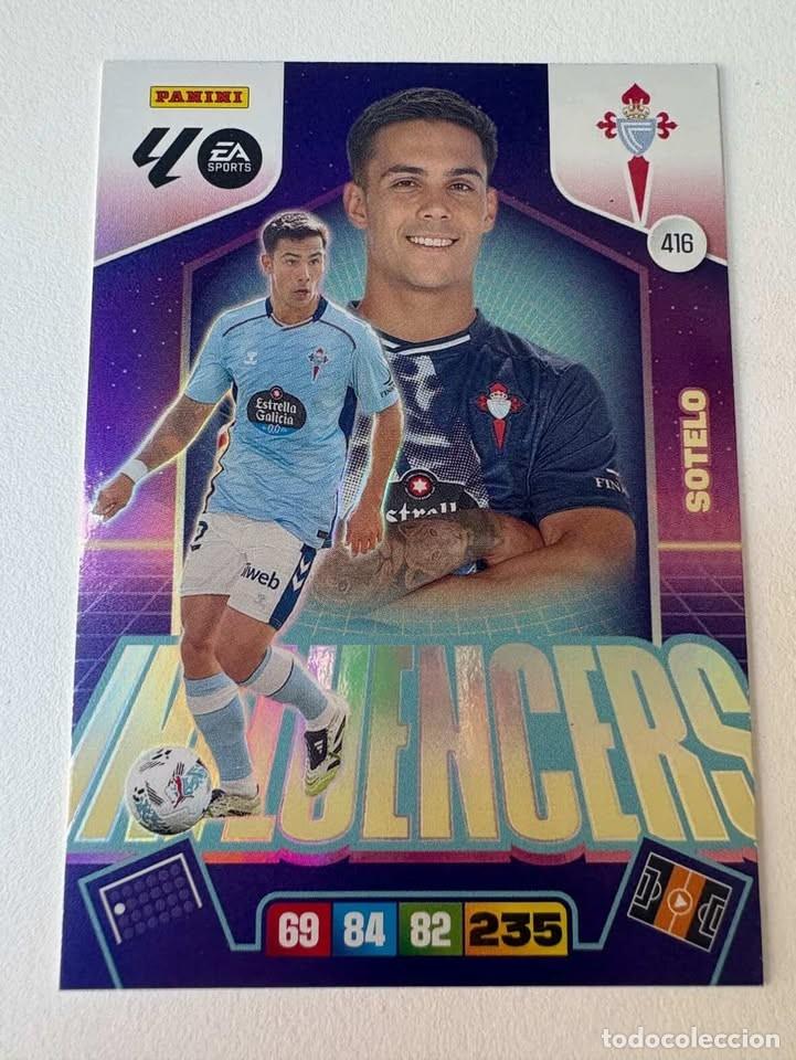 Cromos de f&uacute;tbol: Carta Sotelo Influencers Celta 416 Adrenalyn 2025-26