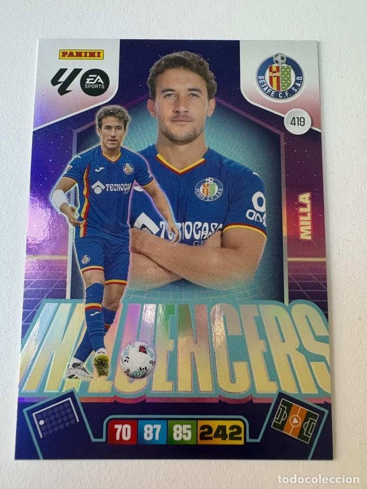 Figurine di Calcio: Carta Luis Milla Influencers Getafe 419 Adrenalyn 2025-26