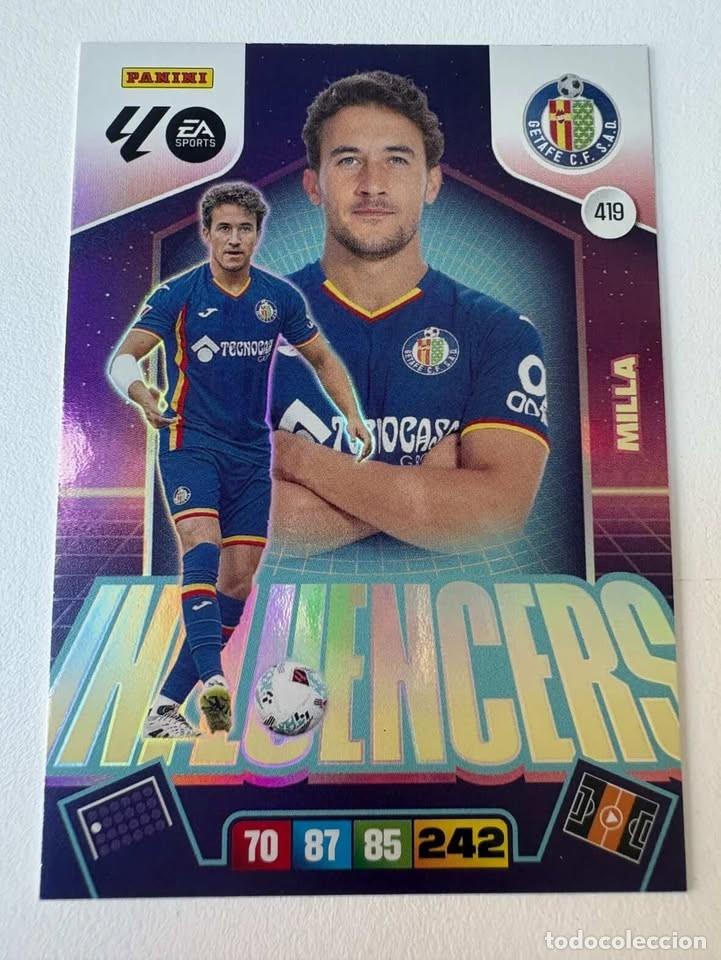 Figurine di Calcio: Carta Luis Milla Influencers Getafe 419 Adrenalyn 2025-26