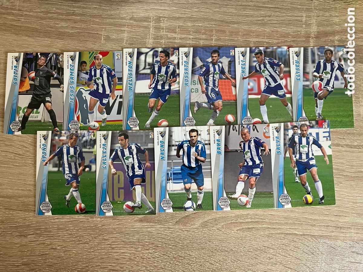 Figurine di Calcio: M&Aacute;LAGA MEGACRACKS MGK 2008 2009 08 09 LOTE B&Aacute;SICO
