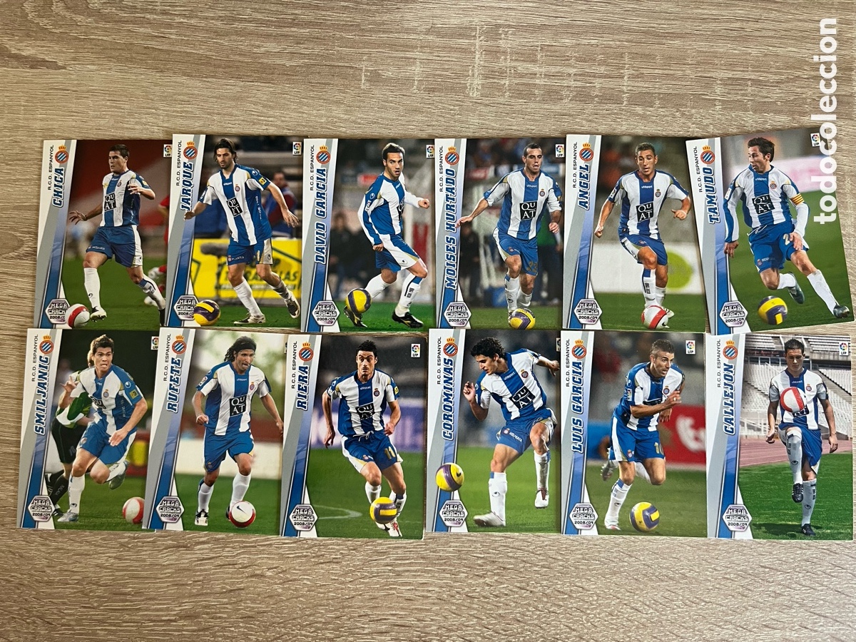Cromos de f&uacute;tbol: ESPA&Ntilde;OL ESPANYOL MEGACRACKS MGK 2008 2009 08 09 LOTE B&Aacute;SICO