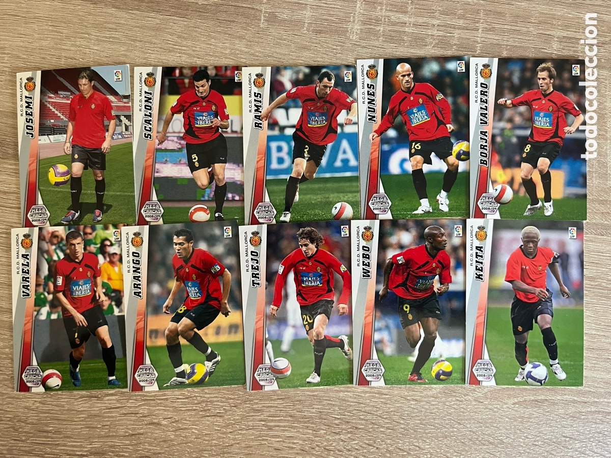 Cromos de f&uacute;tbol: MALLORCA MEGACRACKS MGK 2008 2009 08 09 LOTE B&Aacute;SICO