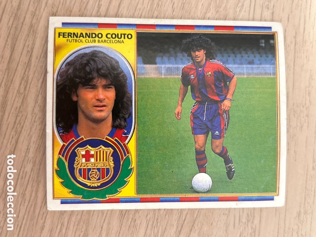 Cromos de f&uacute;tbol: FERNANDO COUTO BARCELONA COLOCA LIGA ESTE 1996 1997 96 97 NUNCA PEGADO SIN PEGAR