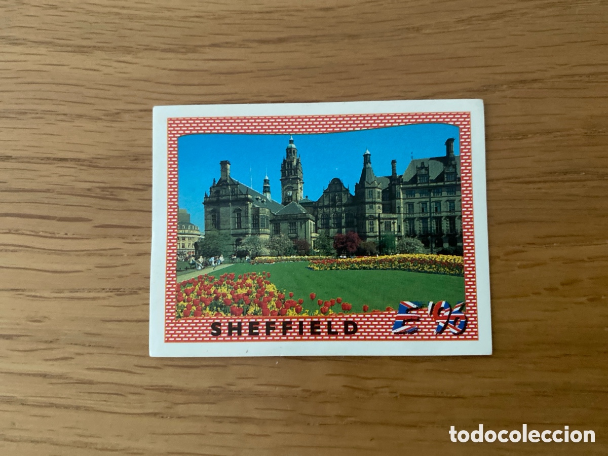 Fu&szlig;ball-Sticker: Cromo panini euro 96 Inglaterra n&uacute;mero 31 Sheffield - Sticker album Eurocup England europa 1996