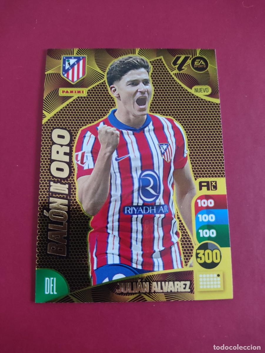 Figurine di Calcio: JULI&Aacute;N &Aacute;LVAREZ ATL&Eacute;TICO DE MADRID NUEVO BALON DE ORO ADRENALYN 2024-25