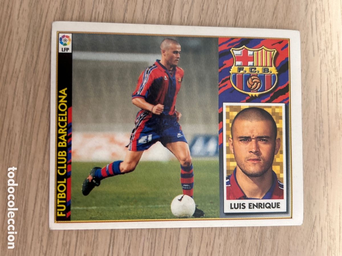 Figurine di Calcio: LUIS ENRIQUE BARCELONA LIGA ESTE 1997 1998 97 98 NUNCA PEGADO SIN PEGAR