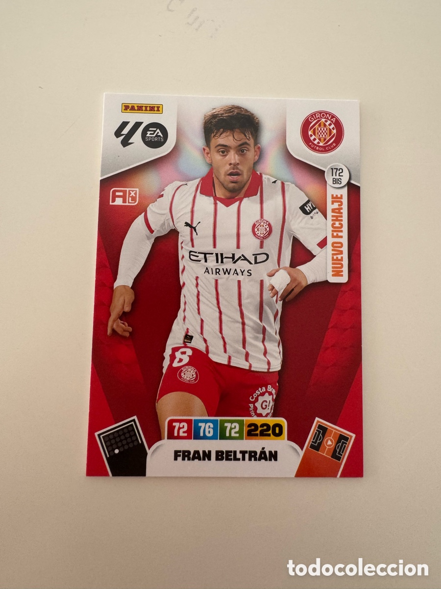 Cromos de f&uacute;tbol: PANINI ADRENALYN XL LIGA 2025-2026 25-26 &ndash; Fran Beltr&aacute;n Girona FC N&ordm; 172 BIS