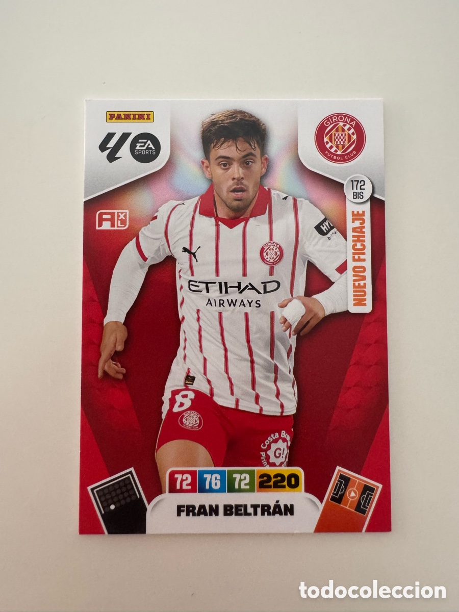 Cromos de f&uacute;tbol: PANINI ADRENALYN XL LIGA 2025-2026 25-26 &ndash; Fran Beltr&aacute;n Girona FC N&ordm; 172 BIS