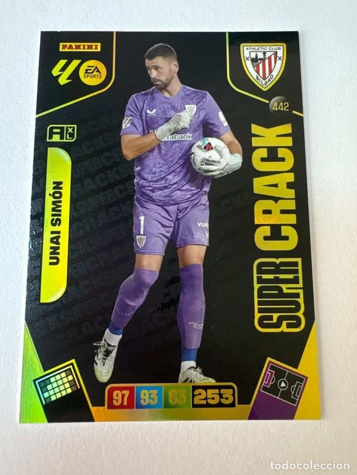 Cromos de f&uacute;tbol: Carta Unai Sim&oacute;n Super Crack Atletic Club de Bilbao 442 Adrenalyn 2025-26