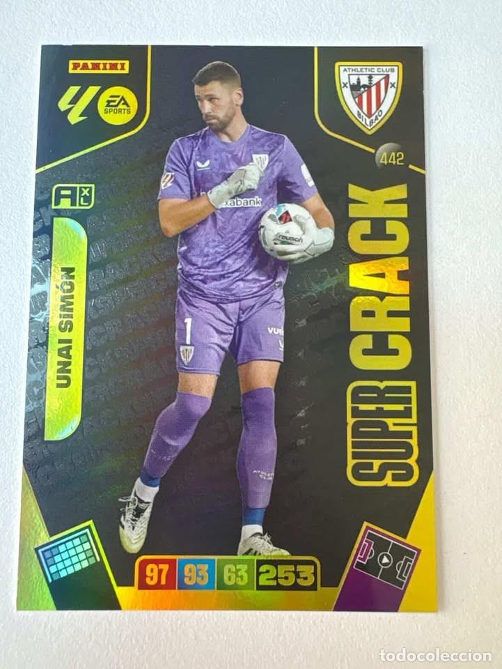 Cromos de f&uacute;tbol: Carta Unai Sim&oacute;n Super Crack Atletic Club de Bilbao 442 Adrenalyn 2025-26