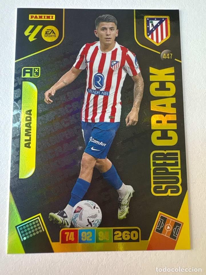 Cromos de f&uacute;tbol: Carta Almada Super Crack Atl&eacute;tico de Madrid 447 Adrenalyn 2025-26