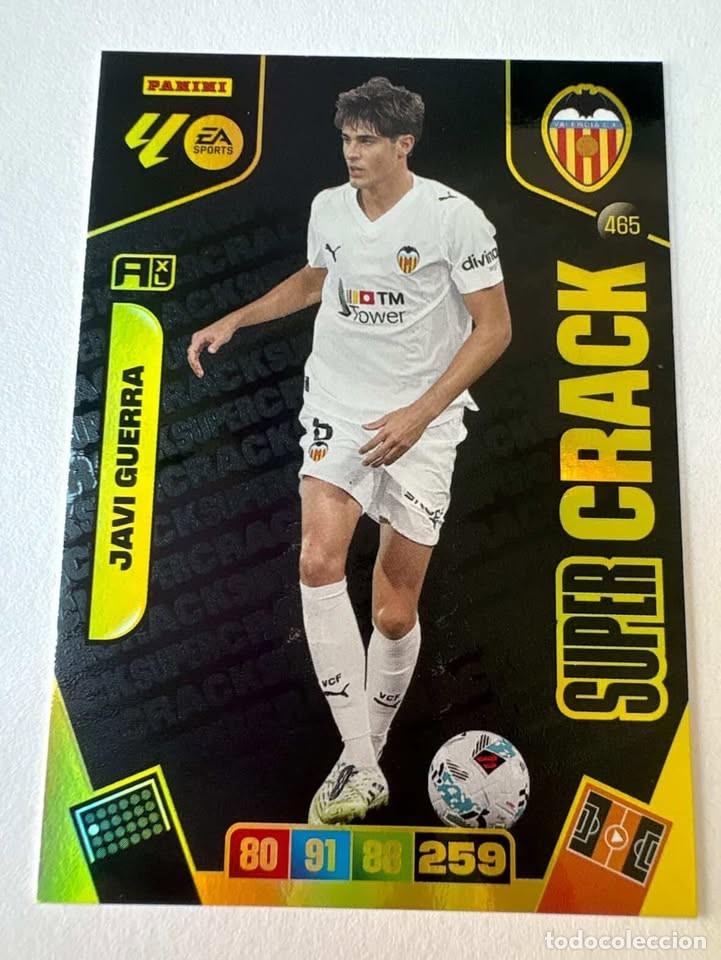 Cromos de f&uacute;tbol: Carta Javi Guerra Super Crack Valencia 465 Adrenalyn 2025-26