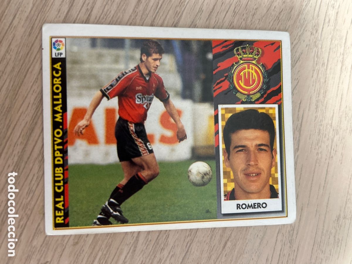 Cromos de Futebol: ROMERO COLOCA MALLORCA LIGA ESTE 1997 1998 97 98 NUNCA PEGADO SIN PEGAR